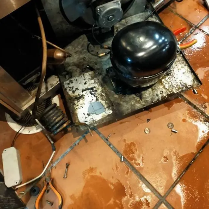 Industrial refrigeration repair project